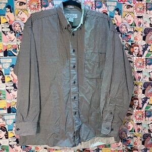 Crossings Houndstooth Button-Down Shirt L